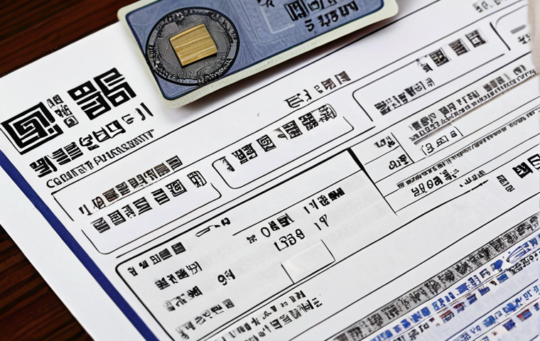 A close-up shot of essential documents for a real estate contract. Key items include an ID card (partially blurred for privacy), a neatly stamped contract with a traditional Korean 도장 (stamp), and a financial document highlighting the 계약금 (down payment). The overall feel is organized and reassuring, suggesting careful preparation for a successful home purchase.